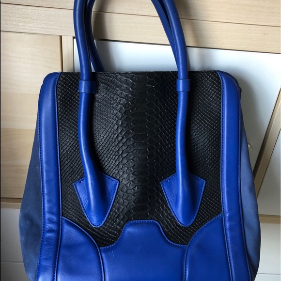 Royal Blue and Black Purse / Bag - Picture 2 of 7